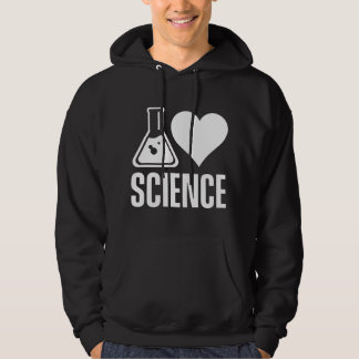 Jag älskar vetenskap Lärarälskare Vetenskapsman Ve Hoodie