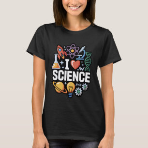 Jag älskar vetenskap STEM lärare nörd T Shirt