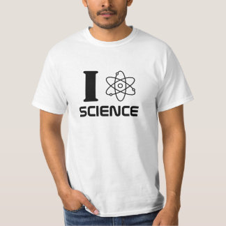 Jag älskar vetenskap (svart text) tee shirt