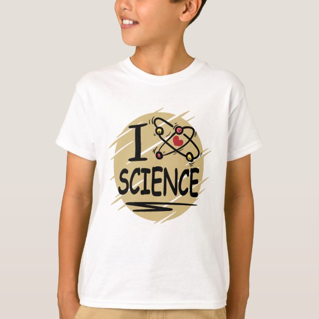Jag älskar vetenskap t shirt (Framsida)