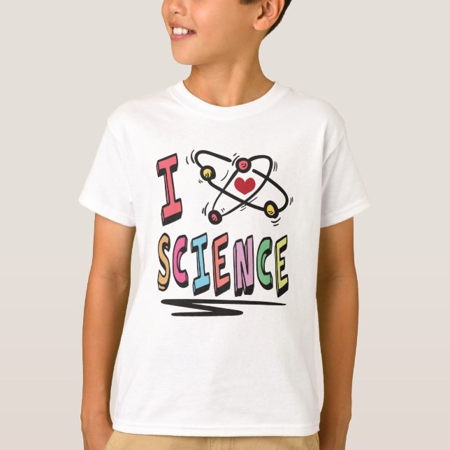 Jag älskar vetenskap t shirt (Framsida)