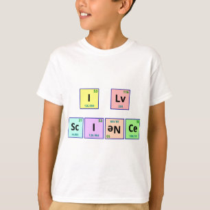 Jag älskar vetenskap t-shirt