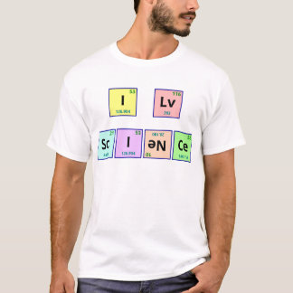 Jag älskar vetenskap tee shirt