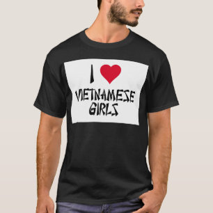 Jag älskar vietnamesiska flickor t shirt