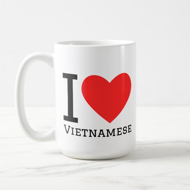 Jag älskar vietnamesiska kaffemugg (Vänster)