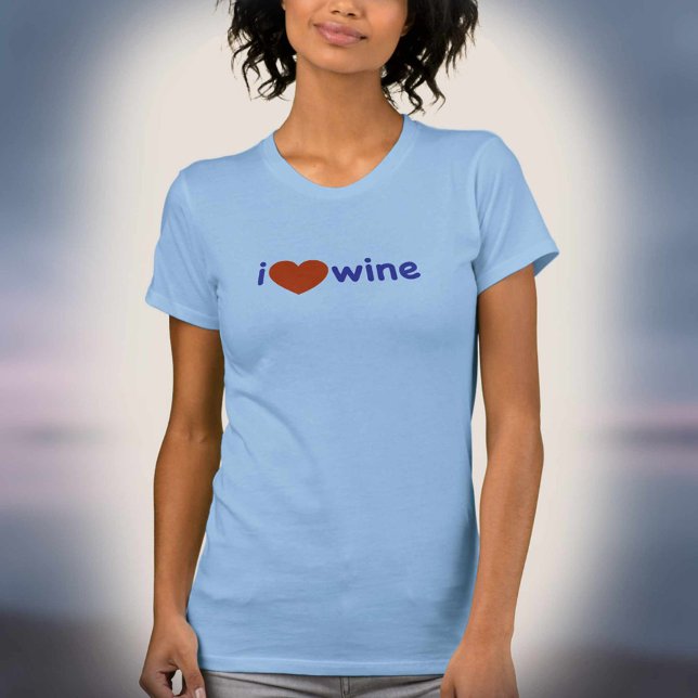 Jag älskar vin! t-shirt (Skapare uppladdad)