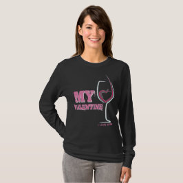 Jag älskar vinvalentines day tee shirt