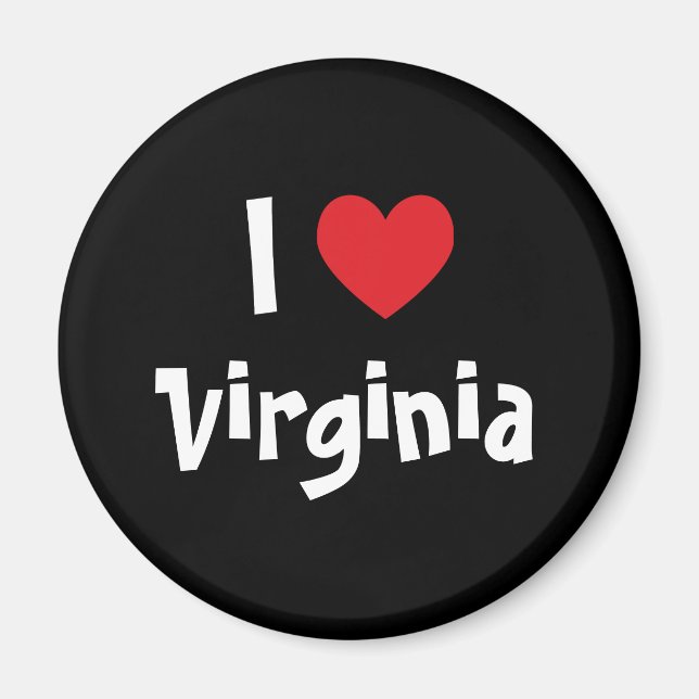 Jag älskar Virginia Magnet (Framsidan)