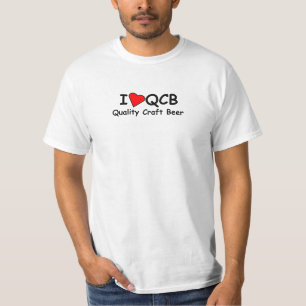 Jag älskar vitT-tröja för QCB (kvalitets- Tee Shirt