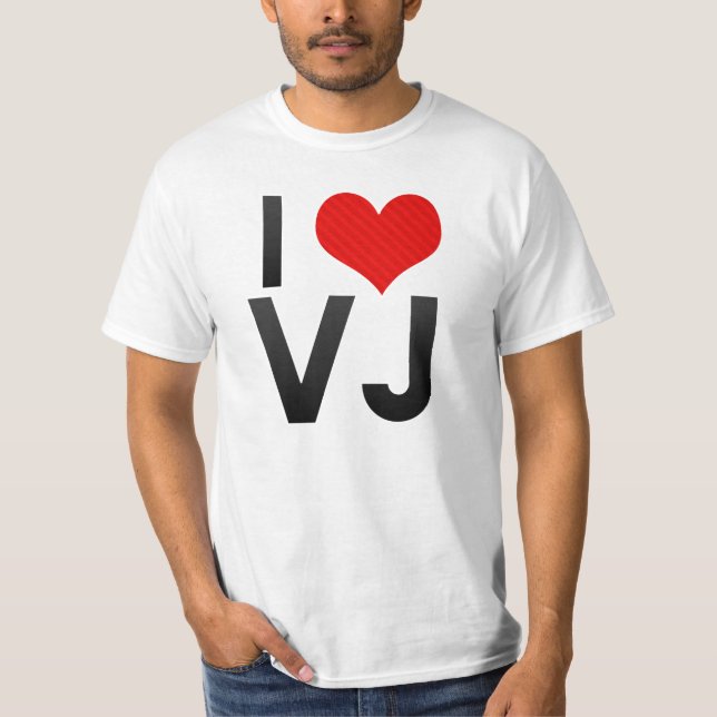 Jag älskar VJ Tee Shirt (Framsida)