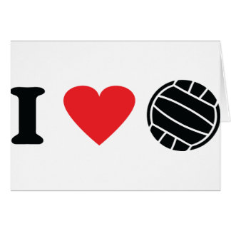 Jag älskar volleyboll hälsningskort