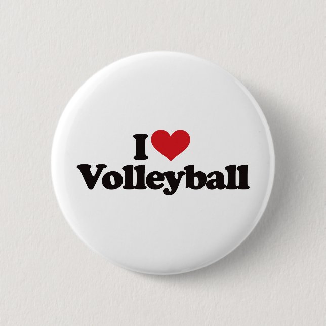 Jag älskar volleyboll knapp (Framsida)