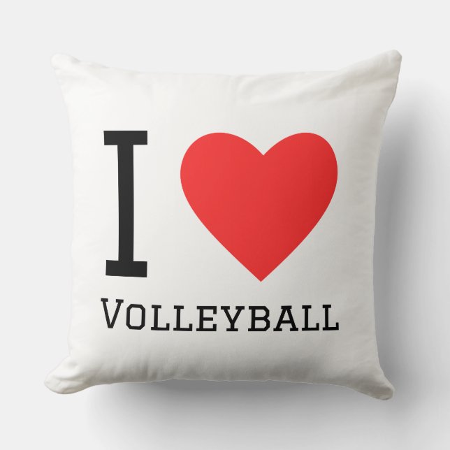 Jag älskar volleyboll  kudde (Framsida)