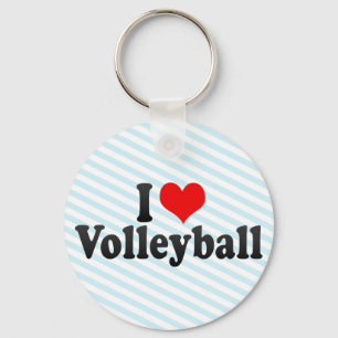 Jag älskar volleyboll nyckelring