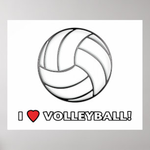 Jag älskar volleyboll! poster