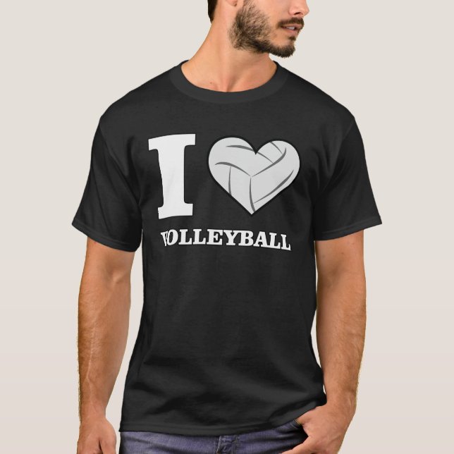 Jag älskar volleyboll  t shirt (Framsida)