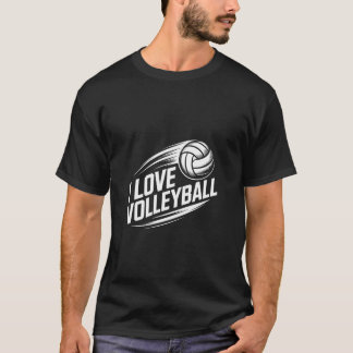 Jag älskar volleybollentusiastprylar t shirt