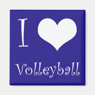 Jag älskar volleybollmagneten magnet