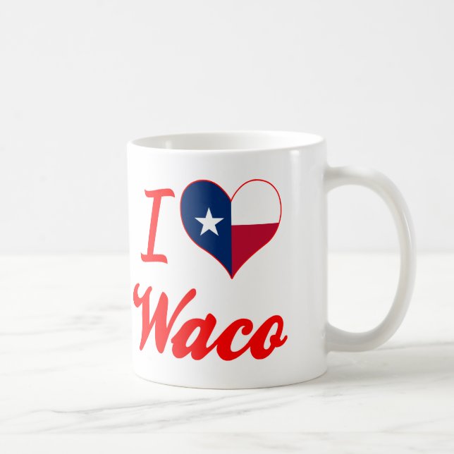 Jag älskar Waco, Texas Kaffemugg (Höger)