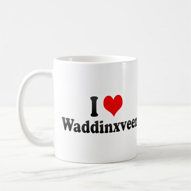 Jag älskar Waddinxveen, Nederländerna Kaffemugg (Vänster)
