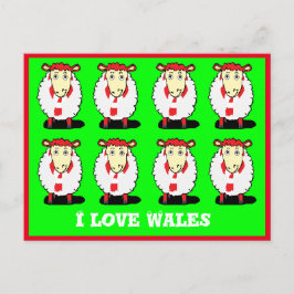 Jag älskar Wales vykort
