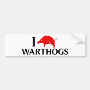 Jag älskar Warthogs Bildekal
