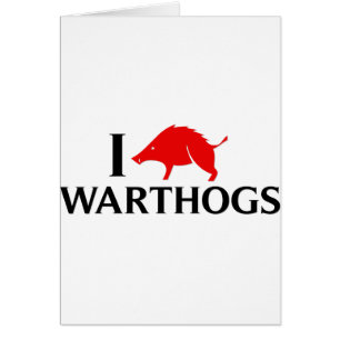 Jag älskar Warthogs Hälsningskort