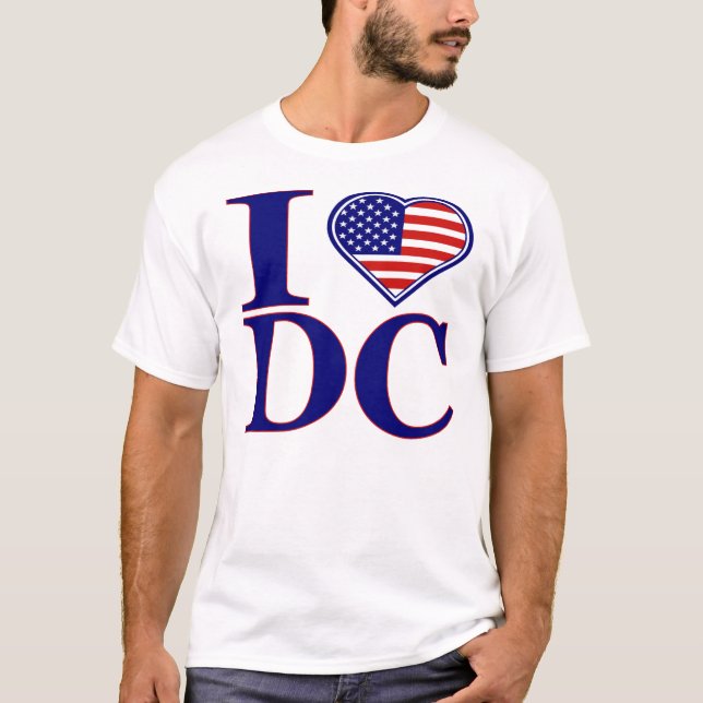 Jag älskar Washington DC framåt av den Juli Tee Shirt (Framsida)