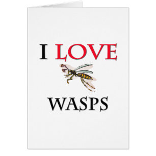 Jag älskar Wasps Hälsningskort