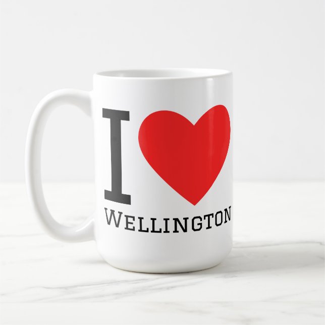 Jag älskar wellington kaffemugg (Vänster)