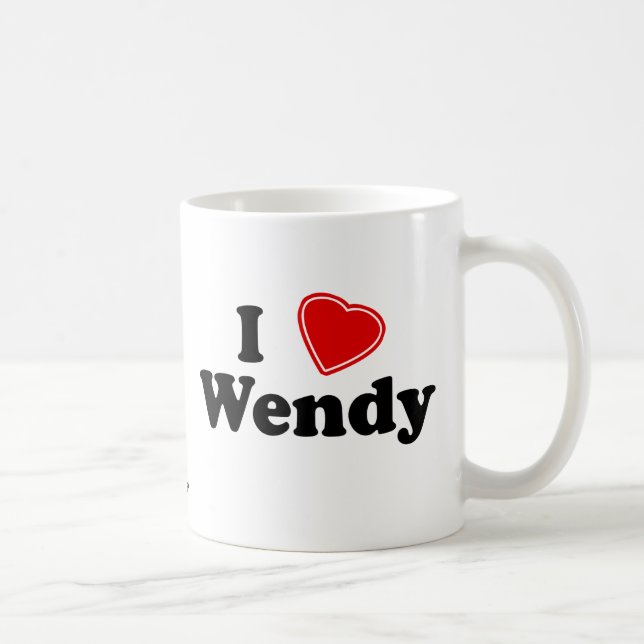 Jag älskar Wendy Kaffemugg (Höger)
