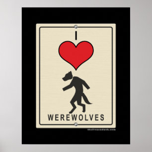 Jag älskar Werewolves Poster