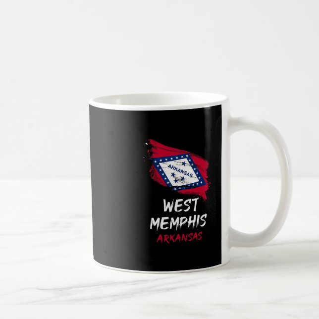 Jag älskar West Memphis Arkansas Splatter Trip Sem Kaffemugg (Höger)