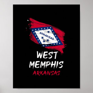 Jag älskar West Memphis Arkansas Splatter Trip Sem Poster