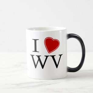 Jag älskar West Virginia Magisk Mugg
