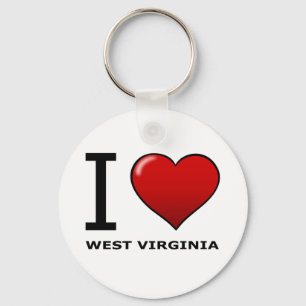 JAG ÄLSKAR WEST VIRGINIA NYCKELRING