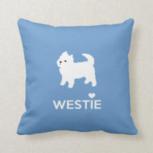 Jag älskar Westie hundar - West Highland White Ter Kudde