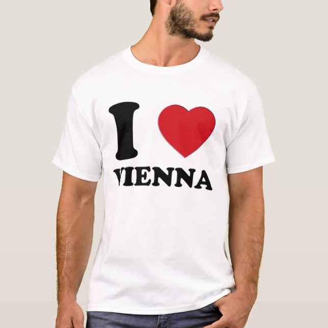 JAG ÄLSKAR WIEN 3D TEE SHIRT (Framsida)