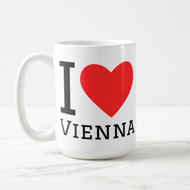 Jag älskar Wien Kaffemugg (Vänster)