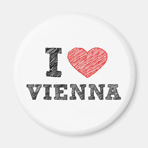 Jag älskar Wien Magnet