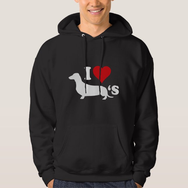 Jag älskar Wienerkorvar Hoodie (Framsida)