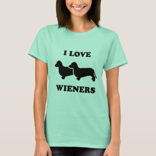Jag älskar wieners 2 t-shirt