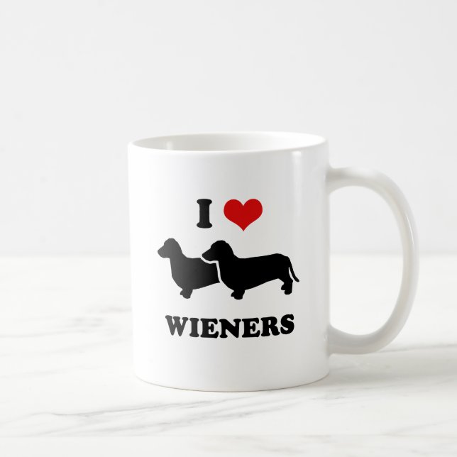 Jag älskar wieners kaffemugg (Höger)