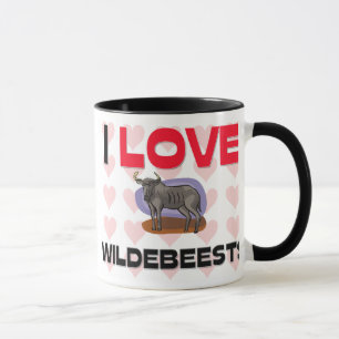 Jag älskar Wildebeests Mugg