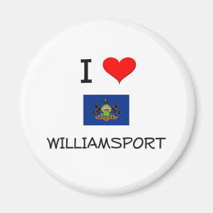 Jag älskar Williamsport Pennsylvania Magnet