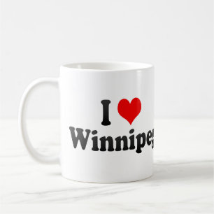 Jag älskar Winnipeg, Kanada Kaffemugg