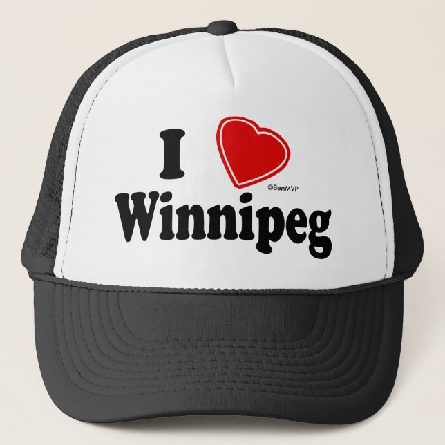 Jag älskar Winnipeg Truckerkeps (Framsida)