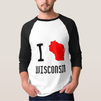 Jag älskar Wisconsin T-shirt