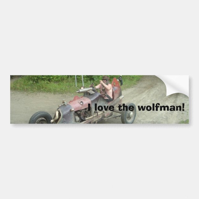 Jag älskar wolfmanen! bildekal (Framsidan)
