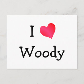 Jag älskar Woody Vykort